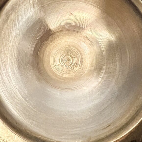 Pair Vintage Candlestick Holder Gold Tone Dirilyte Dirigold Candle Taper - Picture 3 of 5